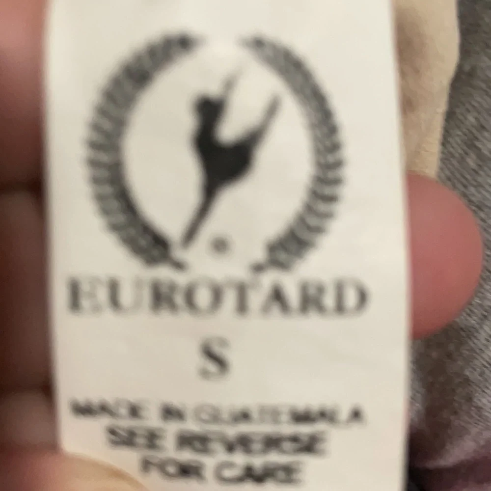 EUROTARD LEOTARD BLACK LATTICE BACK SMALL